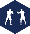 icon sparring mit zwei boxern